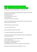 BMW Associate Level ASE Latest Test Exam Written with Accurate Answers Graded A&plus;