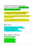 FAA PRIVATE PILOT KNOWLEDGE EXAM 2026&sol;2027 VERIFIED QUESTIONS WITH DETAILED ANSWERS &vert;&vert; COMPLETE FAA TEST PREP