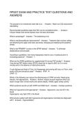 RPSGT EXAM AND PRACTICE TEST QUESTIONS AND ANSWERS