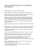 CPSGT AND RPSGT EXAM A &lpar;PART 1&rpar; QUESTIONS AND ANSWERS