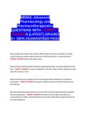 MN553 Advanced Pharmacology and Pharmacotherapeutics QUESTIONS AND VERIFIED CORRECT ANSWERS GRADED A&plus; -LATEST 2026-2027- 100- GUARANTEED PASS&period;docx&NewLine;&NewLine;
