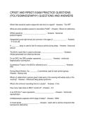 CPSGT AND RPSGT EXAM PRACTICE QUESTIONS &lpar;POLYSOMNOGRAPHY&rpar; QUESTIONS AND ANSWERS