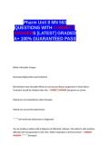 Pharm Unit 8 MN 553 QUESTIONS AND VERIFIED CORRECT ANSWERS GRADED A&plus; -LATEST 2026-2027- 100- GUARANTEED PASS&period;docx&NewLine;&NewLine;
