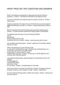 RPSGT PRACTICE TEST QUESTIONS AND ANSWERS&NewLine;