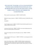 WGU D115 Advanced Pathophysiology Practice Questions &vert; Study Guide &vert; Unit 1&ndash;7 Review