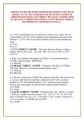 ARIZONA WATER TREATMENT OPERATOR CERTIFICATION EXAM GRADE 4 ACTUAL EXAM 2026&sol;2027 ACCURATE TEST COMPLETE &NewLine;APPROVED QUESTIONS AND CORRECT DETAILED ANSWERS WITH &NewLine;RATIONALES &lpar;VERIFIED SOLUTIONS&rpar; LATEST UPDATED VERSION &NewLine;2026 EDITION &vert;GUARANTEED SUCCESS A&plus; 