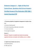 Delaware Category 6 &mdash; Right-of-Way Pest &NewLine;Control Exam Questions And Correct Answers &NewLine;&lpar;Verified Answers&rpar; Plus Rationales 2026 Q&A &vert; &NewLine;Instant Download Pdf