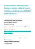 Delaware Category 5 Aquatic Pest Control &NewLine;Examination Questions And Correct Answers &NewLine;&lpar;Verified Answers&rpar; Plus Rationales 2026 Q&A &vert; &NewLine;Instant Download Pdf