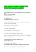 BMW Associate Level ASE Latest Test Exam Written with Accurate Answers Graded A&plus;