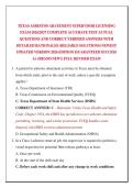 TEXAS ASBESTOS ABATEMENT SUPERVISOR LICENSING &NewLine;EXAM 2026&sol;2027 COMPLETE ACCURATE TEST ACTUAL &NewLine;QUESTIONS AND CORRECT VERIFIED ANSWERS WITH &NewLine;DETAILED RATIONALES &lpar;RELIABLE SOLUTIONS&rpar; NEWEST &NewLine;UPDATED VERSION 2026 EDITION &vert;GUARANTEED SUCCESS A&plus; &lpar;BRAND NEW&excl;&rpar;