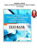 Test bank For Foundations of Maternal-Newborn and Women's Health Nursing&comma; 8th Edition&comma; Sharon Smith Murray&comma; McKinney