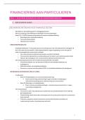 Samenvatting Financiering aan Particulieren 