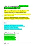 PRIVATE PILOT PRACTICE EXAM 2026&sol;2027 VERIFIED QUESTIONS WITH DETAILED ANSWERS &vert;&vert; COMPLETE FAA EXAM PREP