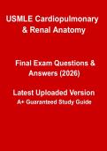USMLE Cardiopulmonary & Renal Anatomy &vert; High-Yield Complete Study Guide & Revision Notes PDF