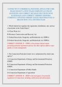 CONNECTICUT COMMERCIAL PESTICIDE APPLICATOR CORE &NewLine;EXAM 2026&sol;2027 LATEST EXAM COMPLETE ACCURATE &NewLine;QUESTIONS AND CORRECT DETAILED SOLUTIONS WITH &NewLine;RATIONALES &lpar;100&percnt; CORRECT VERIFIED ANSWERS&rpar; &NewLine;CURRENTLY UPDATED VERSION 2026 &vert;GUARANTEED PASS A&plus; &NewLine;&lpar;BRAND NEW&excl;