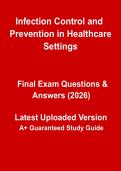 Infection Control and Prevention in Healthcare Settings&colon; Complete IPC Guidelines and Study Notes PDF