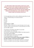 CAL FIRE WEEKLY FIRE PUMP CERTIFICATION EXAM LATEST &NewLine;2026&sol;2027 ACCURATE TEST COMPLETE APPROVED QUESTIONS AND CORRECT DETAILED ANSWERS WITH RATIONALES &lpar;100&percnt; &NewLine;CORRECT VERIFIED SOLUTIONS&rpar; NEWEST UPDATED VERSION 2026 &NewLine;EDITION &vert;GUARANTEED PASS A&plus; &vert;FULL REVI