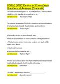 TCOLE BPOC Victims of Crime Exam Questions & Answers &lpar;Grade A&plus;&rpar;&period;docx&NewLine;&NewLine;