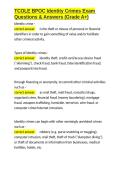 TCOLE BPOC Identity Crimes Exam Questions & Answers &lpar;Grade A&plus;&rpar;&period;docx&NewLine;&NewLine;