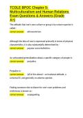 TCOLE BPOC Chapter 5 Multiculturalism and Human Relations Exam Questions & Answers &lpar;Grade A&plus;&rpar;&period;docx&NewLine;&NewLine;