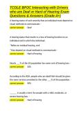 TCOLE BPOC Interacting with Drivers who are Deaf or Hard of Hearing Exam Questions & Answers &lpar;Grade A&plus;&rpar;&period;docx&NewLine;&NewLine;
