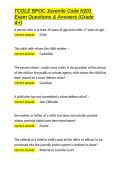 TCOLE BPOC Juvenile Code N201 Exam Questions & Answers &lpar;Grade A&plus;&rpar;&period;docx&NewLine;&NewLine;