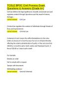 TCOLE BPOC Civil Process Exam Questions & Answers &lpar;Grade A&plus;&rpar;&period;docx&NewLine;&NewLine;