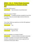 TCOLE BPOC Exam Bundle With 100&percnt; Correct Answers 2025