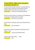 TCOLE BPOC TABC Exam Questions & Answers &lpar;Grade A&plus;&rpar;&period;docx&NewLine;&NewLine;