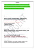 CELLULAR REGULATION AND SENSORY EXAM 5 NCLEX &NewLine;EXAM NEWEST 2026 EXAM QUESTIONS LATEST VERSION &NewLine;SOLVED  QUESTIONS & ANSWERS VERIFIED 