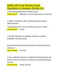 NURS 403 Final Review Exam Questions & Answers &lpar;Grade A&plus;&rpar;&period;docx&NewLine;&NewLine;