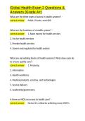 Global Health Exam 2 Questions & Answers &lpar;Grade A&plus;&rpar;&period;docx&NewLine;&NewLine;