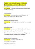 Public and Global Health ATI Exam Questions & Answers &lpar;Grade A&plus;&rpar;&period;docx&NewLine;&NewLine;