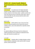NURS 227- Global Health Midterm Exam Questions & Answers &lpar;Grade A&plus;&rpar;&period;docx&NewLine;&NewLine;