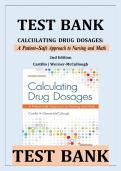 TEST BANK &NewLine;CALCULATING DRUG DOSAGES&colon; &NewLine;A Patient-Safe Approach to Nursing and Math   &NewLine;2nd Edition &NewLine;Castillo &vert; Werner-McCullough