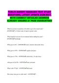 PUBLIX BAKERY MANAGER TEST STUDY QUESTIONS&comma; LATEST UPDATE 2026&sol;2027&comma; WITH CORRECT DETAILED ANSWERS ALREADY GRADED A&plus; PASS GUARANTEED&NewLine;