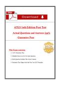 ATLS 10th Edition Post Test Actual Questions with Verified Answers &lpar;2026 &sol; 2027&rpar;&comma; 100&percnt; Guarantee Score Pass&NewLine;