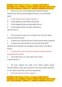 NURSING 3165 Predictor Version 1 Complete QUESTIONS & ANSWERS 100&percnt; CORRECT LATEST UPDATE 2026&sol;2027 BEST EXAM SOLUTION GRADED&sol; CORRECTLY VERIFIED ANSWERS RATED A&plus; 