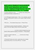 SAFe Agile Product Management &lpar;APM&rpar; Package Deal 2026&sol;2027 &vert; Complete Questions and Answers Bundle &vert; Grade A&plus;