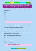 NUR401 - Midterm Exam Questions and Correct Answers with Rationale Latest Update