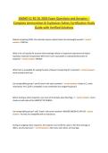 AMMO 51 RC-DL 2026 Exam Questions and Answers &vert; Complete Ammunition & Explosives Safety Certification Study Guide with Verified Solutions