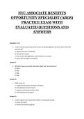 NYC Associate Benefits Opportunity Specialist &lpar;ABOS&rpar; &ndash; Practice Exam with Evaluated Questions and Answers for Case Management and Public Assistance Training