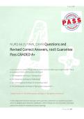 NURS 6675 FINAL EXAM Questions and &NewLine;Revised Correct Answers&comma; 100&percnt; Guarantee &NewLine;Pass GRADED A&plus; 