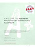 NURS 6675 FINAL EXAM 1 Questions and &NewLine;Revised Correct Answers 100&percnt; Guarantee &NewLine;Pass GRADED A&plus; 