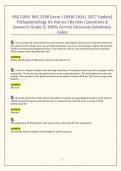 NSG3280&sol; NSG 3280 Exam 1 &lpar;NEW 2026&sol; 2027 Update&rpar; Pathophysiology for Nurses I Review &vert; Questions & Answers&vert; Grade A&vert; 100&percnt; Correct &lpar;Accurate Solutions&rpar;- Galen