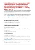 MA 2nd Class Fireman Practice Exam 2026 &vert; Latest Fully Solved Questions & Answers with Verified Accurate Solutions &vert; Boiler Operations&comma; Safety Procedures & Licensing Exam Prep PDF