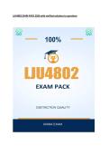 LJU4802 EXAM PACK 2026 with verified solutions to questions