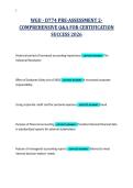 WGU - D774 PRE-ASSESSMENT 2-&NewLine;COMPREHENSIVE Q&A FOR CERTIFICATION&NewLine;SUCCESS 2026