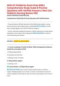 NGN ATI Pediatrics Exam Prep 2026 &vert; Comprehensive Study Guide & Practice Questions with Verified Answers &vert; Next Gen Pediatric Nursing Review PDF