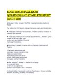 ECON 2020 ACTUAL EXAM QUESTIONS AND COMPLETE STUDY GUIDE 2026&period;pdf&NewLine;&NewLine;